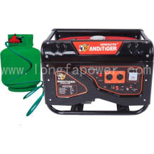 2-6.5kw Silent LPG and Gasoline Double Use Generator with CE